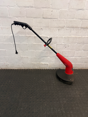Electric Lawn Trimmer with Red and Black Finish