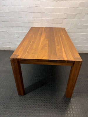 Weylandts Brown Wood Dining Table — Minor Scratches on Side Legs