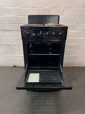 Univa 3-Plate Plug-In Electric Stove in Black — Good Working Order