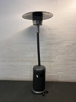 Alva Tall Gas Patio Heater with Silver Reflector — Good Working Order