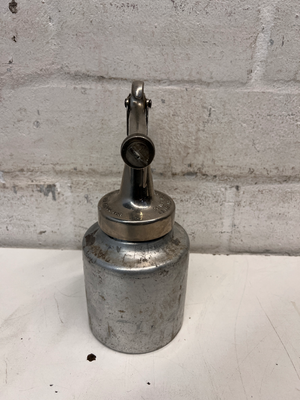 DeVilbiss Metal Pneumatic Spray Gun with Canister — Well Used Condition