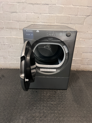 Candy Smart Grey Tumble Dryer — Good Working Order; Fair Cosmetic Condition