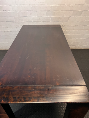 Coricraft 8 Seater Dining Table in Dark Wood Stain — Surface Scratches; Requires Sanding and Re-stain - 2ndhandwarehouse.com