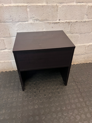 Dark Brown Minimalist Open Shelf Side Table — Well Used Fair C - 2ndhandwarehouse.com