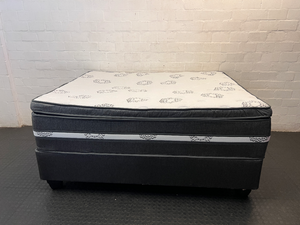 Sleepmasters Queen Base Set with Pillow-Top Mattress - 2ndhandwarehouse.com