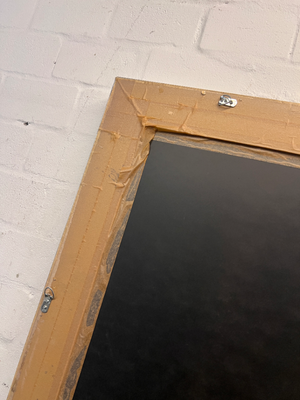 Ornate Full-Length Silver Mirror — Good Condition