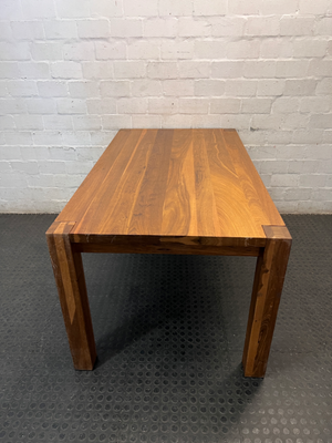 Weylandts Brown Wood Dining Table — Minor Scratches on Side Legs