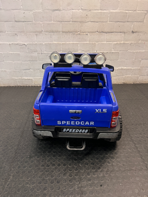 Blue Wild Pickup Kids 4x4 Ride-On Toy