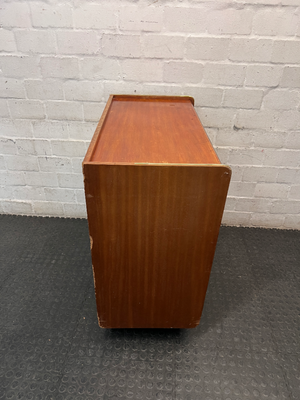 Vintage Mid-Century Style Wooden Chest of Drawers — Well Used Condition