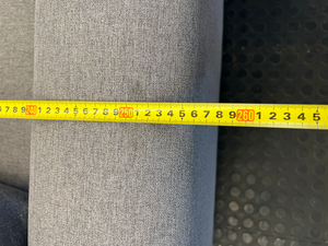 Contemporary Grey 3-Seater Fabric Couch - 2ndhandwarehouse.com