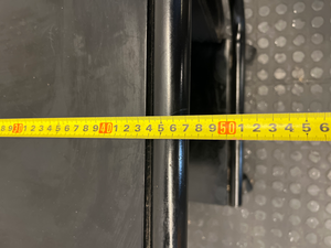 Vintage Style Black Mobile Side Table with Magazine Sling - 2ndhandwarehouse.com