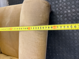 Vintage Tufted Corduroy Armchair in Mustard Gold - 2ndhandwarehouse.com