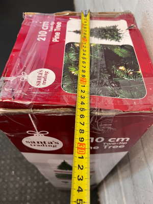 210cm Pre-Lit Pine Christmas Tree - 200 LEDs (Untested) - 2ndhandwarehouse.com