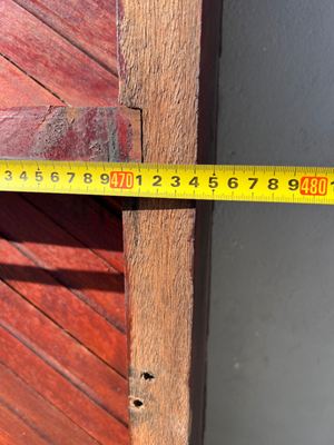 Wooden Garage Door & Motor - Hardware Wear (480cm x 205cm) - 2ndhandwarehouse.com