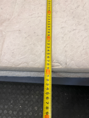 Double Bed & Mewar Iris Mattress - Grey Base (Staining & Scratches) - 2ndhandwarehouse.com