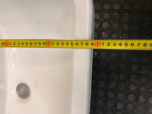 Large Ceramic Bathroom Basin - Used Fair Condition (No Tap) - 2ndhandwarehouse.com