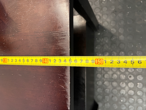 Dark Brown Varnished Pine TV Unit - Minor Surface Scuffs - 2ndhandwarehouse.com