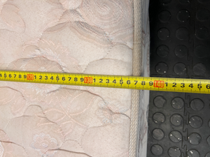 Quilted Cream Double Mattress - Visible Stains - 2ndhandwarehouse.com