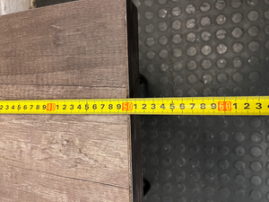 Industrial Style Side Table with Hairpin Legs - Damage to Leg - 2ndhandwarehouse.com