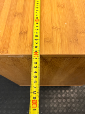 Bamboo-Style Organiser Unit — Damaged Underneath - 2ndhandwarehouse.com