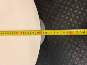 Modern Round Tapered Pedestal Coffee Table — Fair Used Condition - 2ndhandwarehouse.com