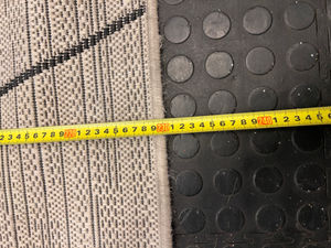 Geometric Diamond Pattern Area Rug — Used - Fair Condition - 2ndhandwarehouse.com