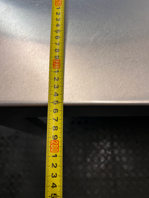 Brushed Aluminium Industrial Dining Table — Well-Maintained Condition - 2ndhandwarehouse.com