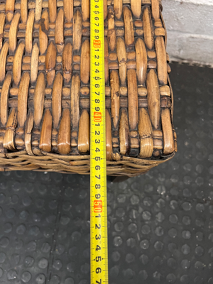 High-Back Woven Rattan Dining Chair - 2ndhandwarehouse.com