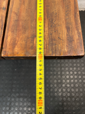 Square Wooden Top Cafe Table with Black Pedestal Base - 2ndhandwarehouse.com