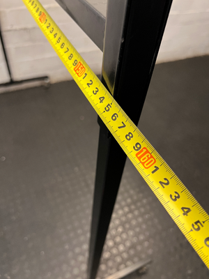 Double Tier Mobile Black Metal Clothing Rail — Well Used C - 2ndhandwarehouse.com