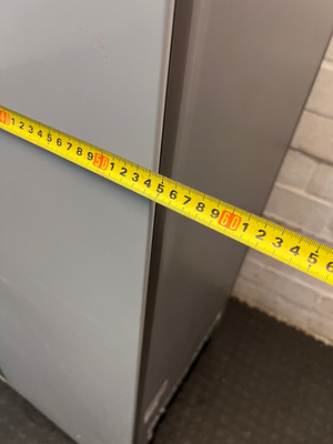 Silver Hisense Fridge Freezer with Water Dispenser — Working Order with Damaged Internal D - 2ndhandwarehouse.com