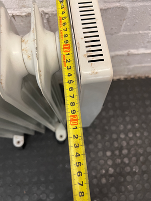 Tropical White Oil-Filled Heater with Castors — Good Working Order