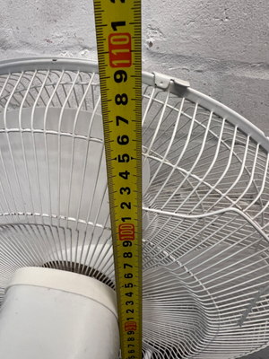 Logik White Standing Pedestal Fan — Working with Signs of Use - 2ndhandwarehouse.com