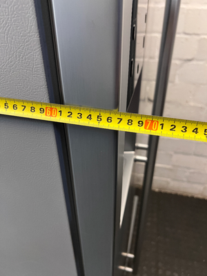 Samsung Grey Side-by-Side Fridge Freezer with Dispenser — Power Fault and Structural Damage