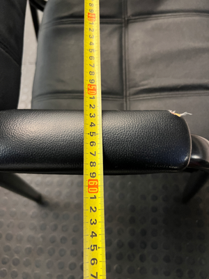 Black Upholstered Office Visitor Chair