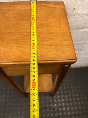 Tiered Wooden Plant Stand with Lower Shelf — Well Used Condition
