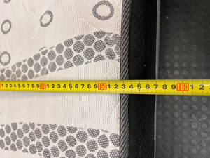 Queen Bed Mattress and Base Set — Fair Condition with General Wear