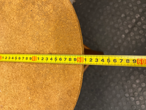 Round Wooden Tripod Side Table — Well Used Fair Condition