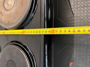 Defy 4-Plate Compact Freestanding Black Stove — Good Working Order
