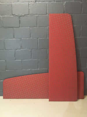 Patterned Red Desk Divider - 2ndhandwarehouse.com
