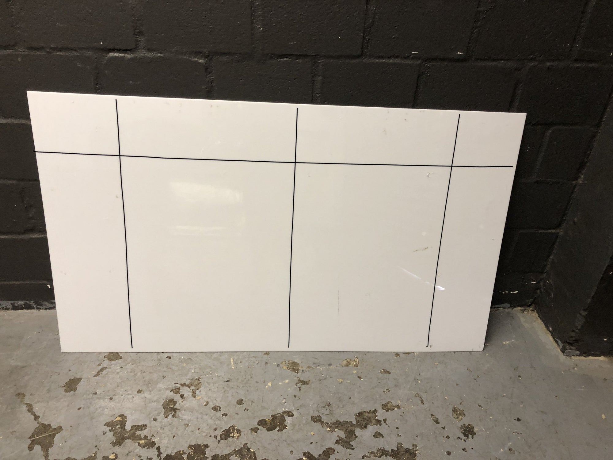 Whiteboard 85cm by 150cm