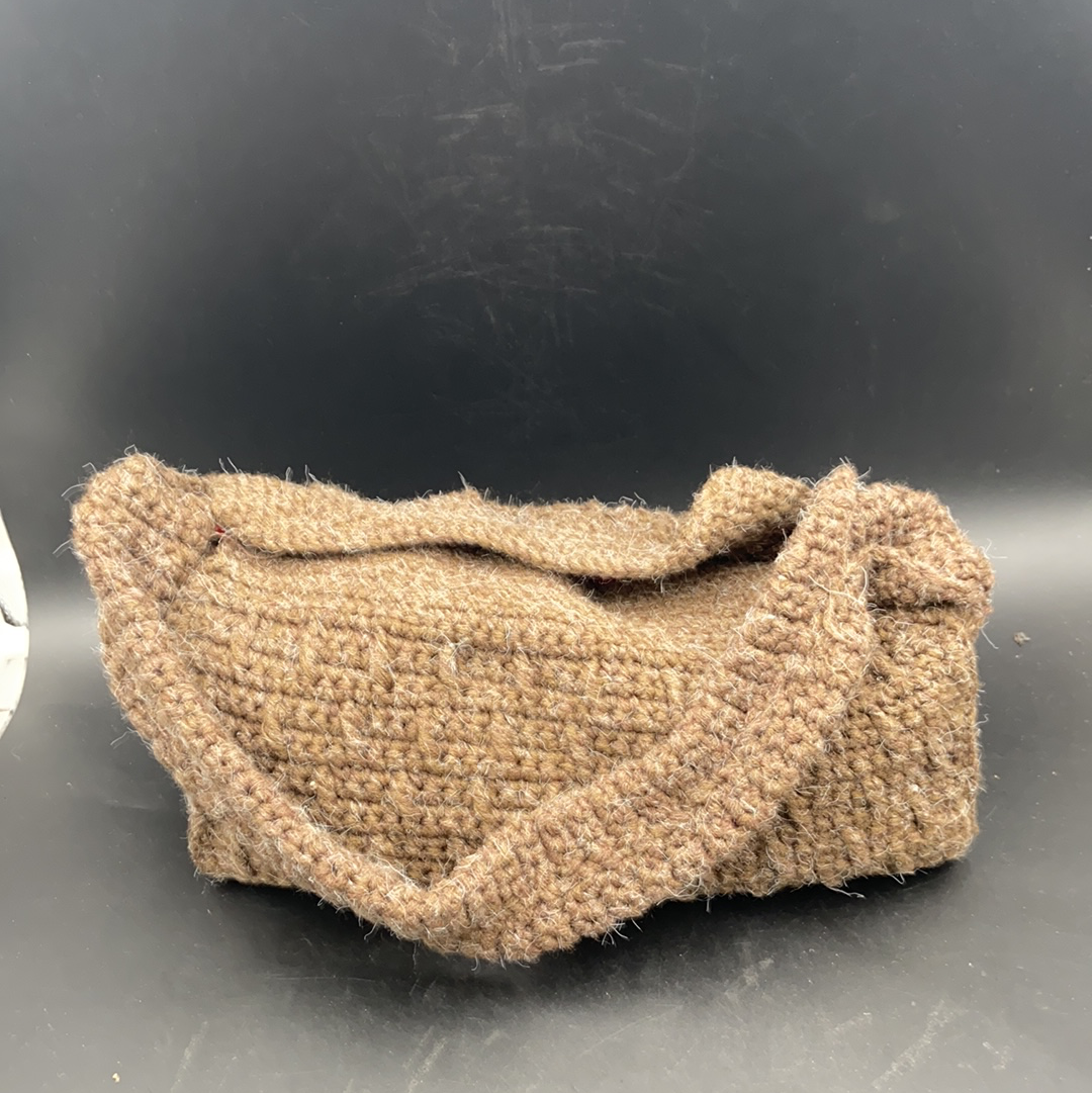 Brown  woolen bag