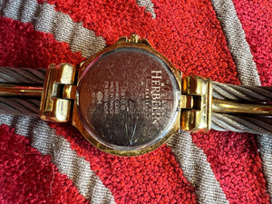 Michel Herbelin Cable Watch with Diamond Studs - Needs Service REDUCED