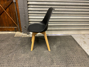 Modern Black Chair with Cushion
