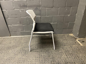 White plastic visitors chair - PRICE DROP - 2ndhandwarehouse.com