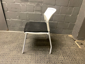 White plastic visitors chair - PRICE DROP - 2ndhandwarehouse.com