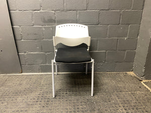 White plastic visitors chair - PRICE DROP - 2ndhandwarehouse.com