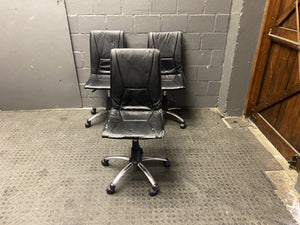 Pleather office chairs with no arms - PRICE DROP