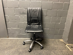 Pleather office chairs with no arms - PRICE DROP