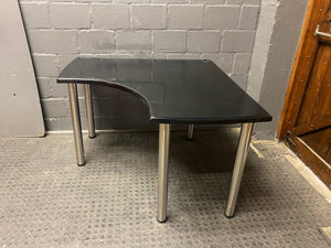 Black Corner Desk 120cm by 120cm - PRICE DROP